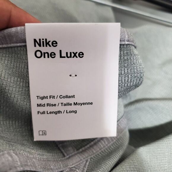 Nike Women's Sz M Dri-FIT One Luxe Leggings Pants Gray DD4553-073 NWT - Picture 11 of 14